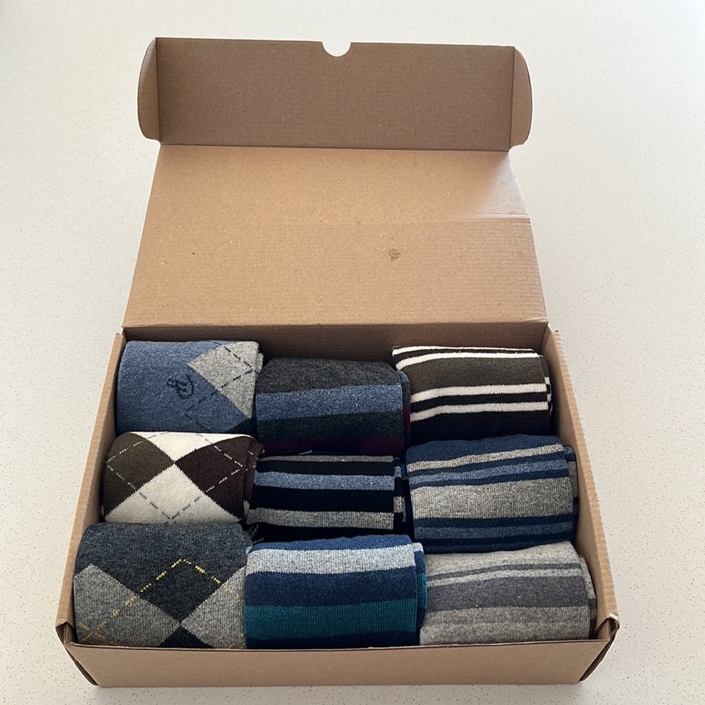 NEW: Pierre Henry Dress Socks 9 Pairs Over-the-Calf Socks